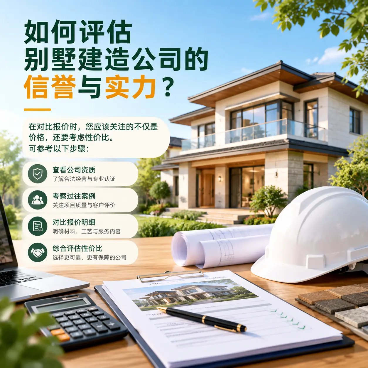 如何评估 黔南 别墅建造公司的信誉与实力?
